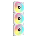 Corsair iCUE Link QX120 RGB Cabinet Fan White (Triple Pack)