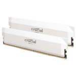 Crucial Pro 64GB (2x32GB) DDR5 6400MHz UDIMM Memory Kit (White)