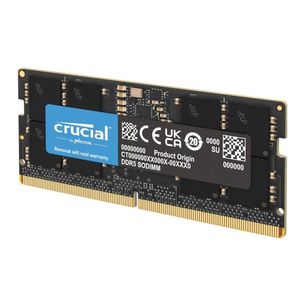 Crucial RAM 8GB DDR5 4800MHz CL40 Laptop Memory (CT8G48C40S5