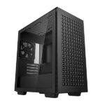 DeepCool CH370 M ATX Mini Tower Cabinet With Tempered Glass Side Panel Black 1