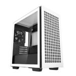 DeepCool CH370 WH M ATX Mini Tower Cabinet With Tempered Glass Side Panel White 1