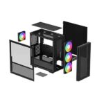 DeepCool CH560 Mesh ARGB (E-ATX) Mid Tower Cabinet (Black) - Image 3
