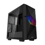DeepCool Cyclops ARGB E ATX Mid Tower Cabinet With Tempered Glass Side Panel Black1