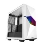 DeepCool Cyclops ARGB E ATX Mid Tower Cabinet With Tempered Glass Side Panel White 1
