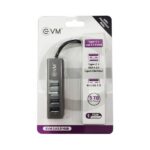 EVM 5in-1 USB HUB Dual Input Type-C + USB - 4xUSB 3.0 - Image 2