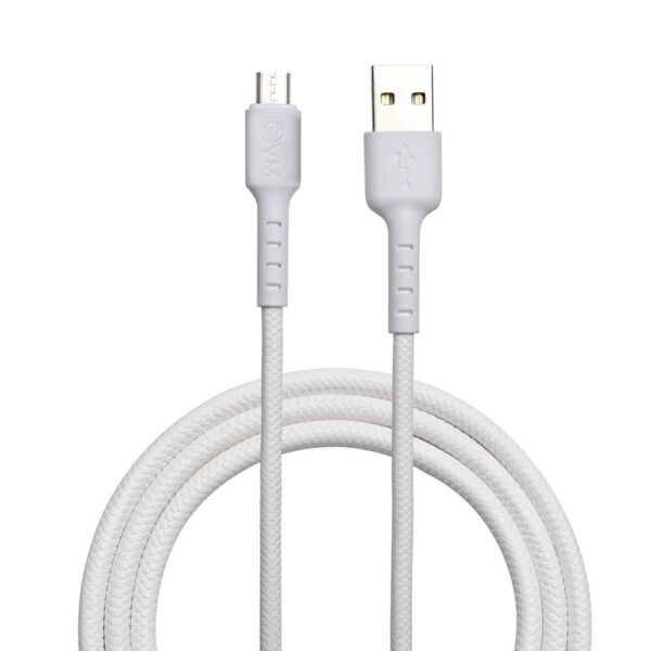 EVM MICRO USB DATA CABLE 1 METER 4AMP EVM C 011 White