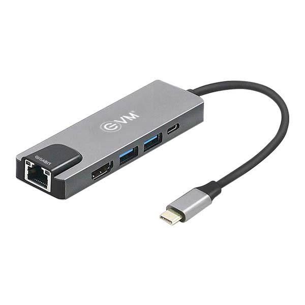 EVM Type-C 5 in 1 Docking Station (EVMCGRJ-5in1-Neo)