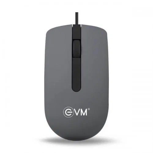 EVM Wired Optical Mouse - Black Grey (EVM-M009)