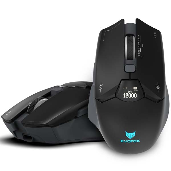 EvoFox Banshee 2 Tri-Mode Wireless Gaming Mouse (Black)