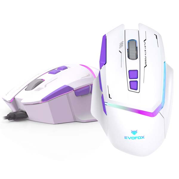 EvoFox Banshee 3 Mode Wireless Gaming Mouse (White)