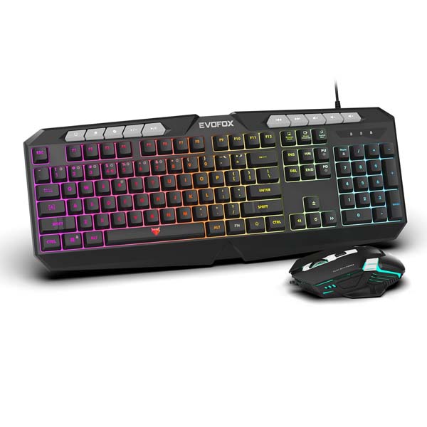 EvoFox Deathray V2 Wired Gaming Keyboard and Mouse Combo