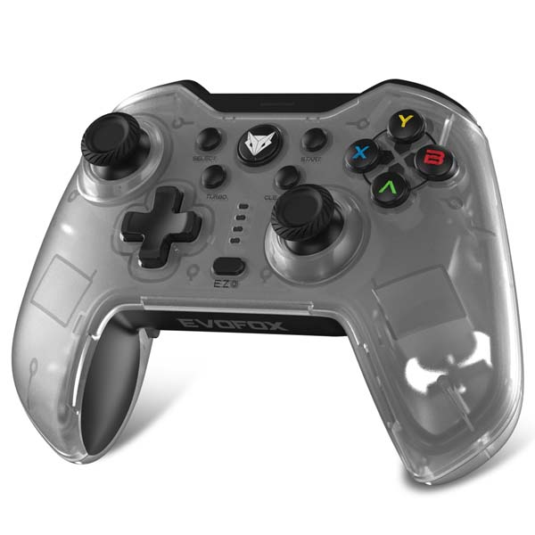 EvoFox Elite X Wireless Gaming Controller for PC with 2 Programmable Macro Back Buttons Gamepad (White)