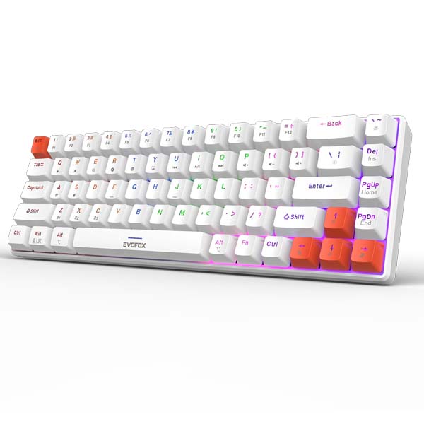 EvoFox Katana S Mini Wireless Mechanical Keyboard (White)
