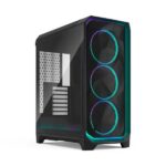 Fractal Design Meshify 3 Ambience Pro RGB Light Tinted TG Side Panel ATX mATX Mid Tower PC Case (Black)