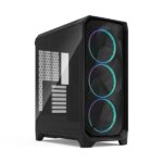 Fractal Design Meshify 3 Ambience Pro RGB Light Tinted TG Side Panel ATX mATX Mid Tower PC Case (Black)