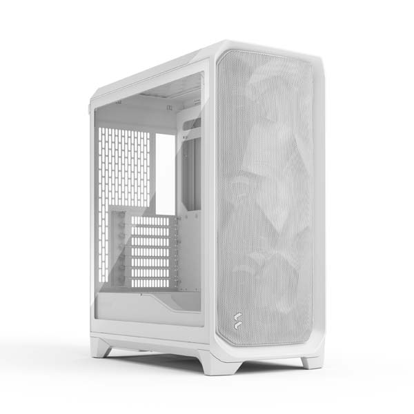 Fractal Design Meshify 3 Clear TG Side Panel ATX mATX Mid Tower PC Case (White)