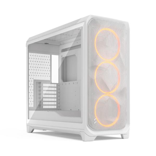 Fractal Design Meshify 3 XL RGB Full Tower Case (White RGB TG Clear Tint)