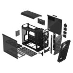Fractal Design Torrent TG Dark Tint E ATX Mid Tower Cabinet Black 6