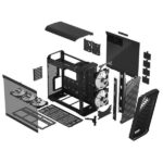 Fractal Design Torrent TG Light Tint RGB E ATX Mid Tower Cabinet Black 6