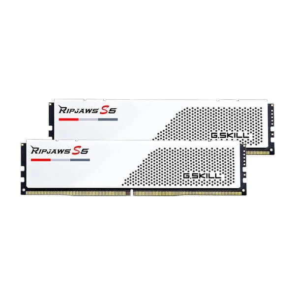G Skill Ripjaws S5 32GB 16GBx2 DDR5 6000MHz Desktop RAM White