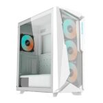 GIGABYTE C301 GLASS ARGB EATX MID TOWER CABINET (WHITE)