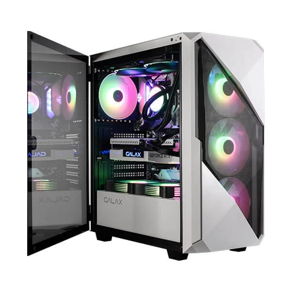Galax Revolution-01 ARGB (ATX) Mid Tower Cabinet (White)