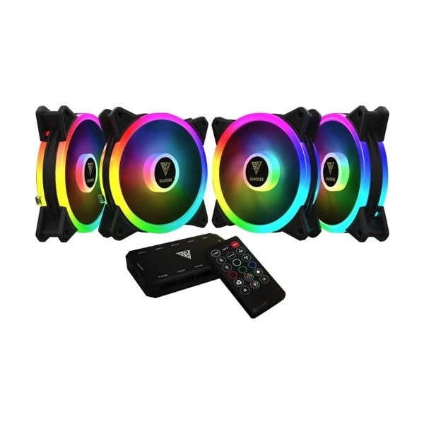 Gamdias AEOLUS M2 1204R 120mm Cabinet Fan Quadruple Pack 1