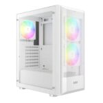 Gamdias Aura GC6 WH ARGB (ATX) Mid Tower Cabinet (White) - Image 3