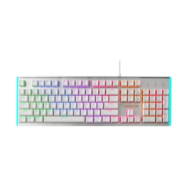 Gamdias Hermes M6 Mechanical Gaming Keyboard Blue Switch White 1