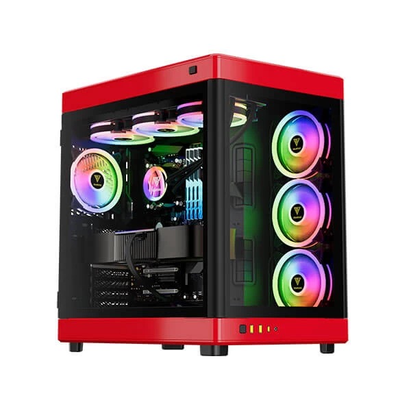 Gamdias Neso P1 BR (ATX) Full Tower Cabinet (Black And Red)