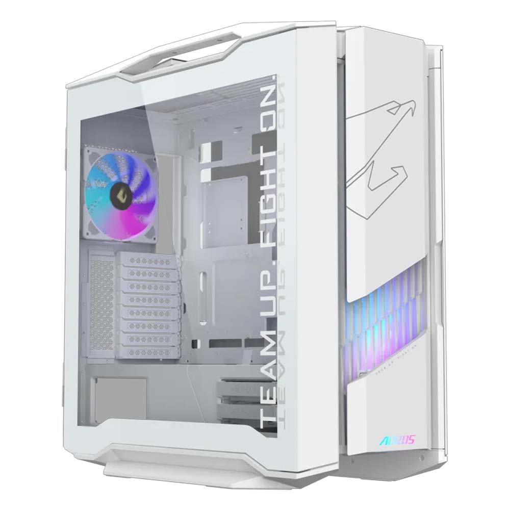 Gigabyte AORUS C601 GLASS ICE E-ATX Mid Tower Cabinet (White)
