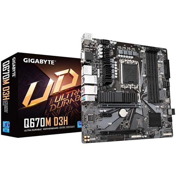 Gigabyte Q670M D3H (rev. 1.0) DDR5 Motherboard 1 Gigabyte Q670M D3H (rev. 1.0) DDR5 Motherboard