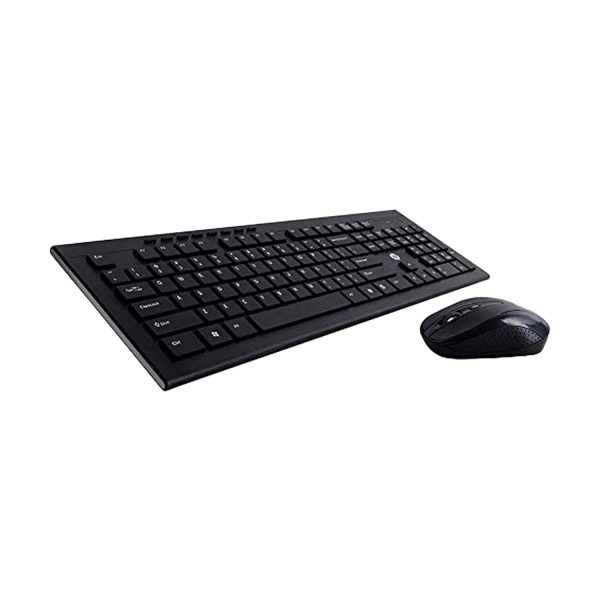 HP USB Wireless Spill Resistance Keyboard and Mouse Set with 10m Working Range 2.4G Wireless Technology / 3 Years Warranty (4SC12PA)