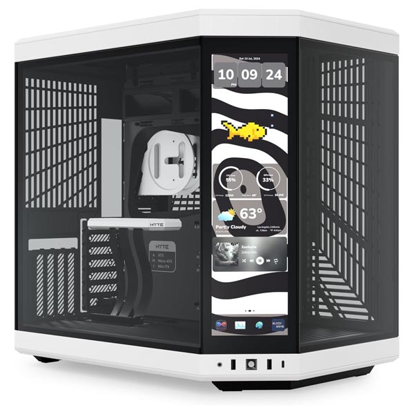 HYTE Y70 Touch Infinite Dual Chamber ATX Mid-Tower Cabinet (White-Black)