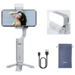 Hohem iSteady XE Kit - 3 Axis Handheld Pocket Gimbal with Fill Light (Grey) - Image 4