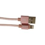 Honeywell Apple Lightning Charge And Sync Braided Cable 1.2 Meter (Rose Gold) - Image 2