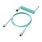 HyperX USB-C Coiled Cable (Light Green-White) - Image 2