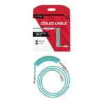 HyperX USB-C Coiled Cable (Light Green-White) - Image 3