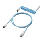 HyperX USB-C Coiled Cable (Light Blue-White) - Image 2