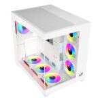 ICEMASTER Dynamite XL PRO Mid-Tower Computer Case/Gaming Cabinet (7 Infinity Argb Fans) | Support EATX,ATX, Micro-ATX, Mini-ITX | Pre-Installed 3 Side Fans,1 Rear Fan & 3 Bottom Fans (White) - Image 2