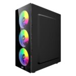 ICEMASTER Shadow Tempered Glass Black ATX Gaming Cabinet/Computer Case with 4 RGB Fans, 2 USB 2.0 Slots, USB 3.0 Slot, Ssd Slot, 7 Expansion Pci Sockets - Image 2