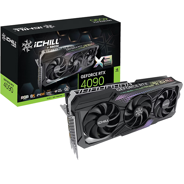 Inno3D GeForce RTX 4090 ICHILL X3 24GB GDDR6X PCI Express Graphics Card 11 1