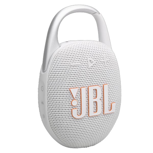 JBL Clip 5 Ultra-Portable Waterproof & Dustproof Bluetooth Speaker (White)