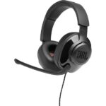 JBL Quantum 300 Wired Over Ear Gaming Headphones with Mic (Black)