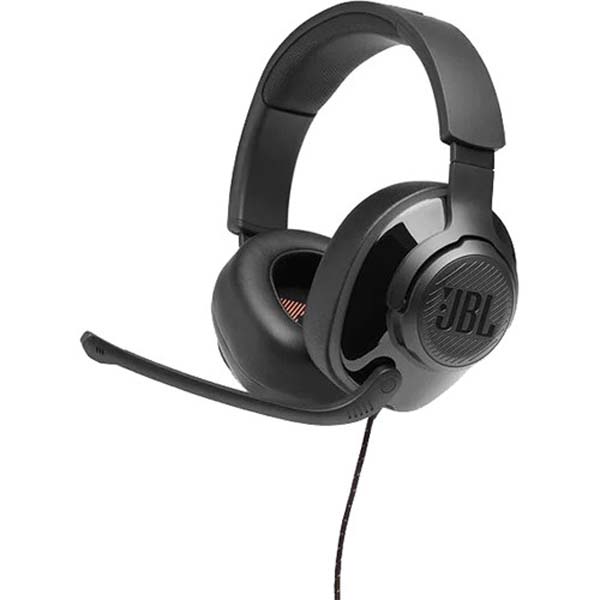 JBL Quantum 300 Wired Over Ear Gaming Headphones with Mic (Black)
