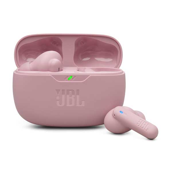 JBL Wave Beam 2 Ear Buds Wireless Bluetooth V5.3 Active Noise Cancellation Earbuds (Pink)