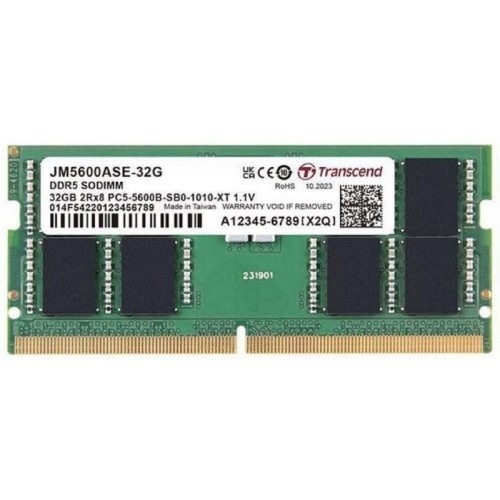 Transcend 32GB DDR5 5600MHz SO-DIMM CL46 Memory