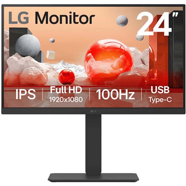 LG 24BA650 IPS Full HD (1920 x 1080) Monitor (Black)