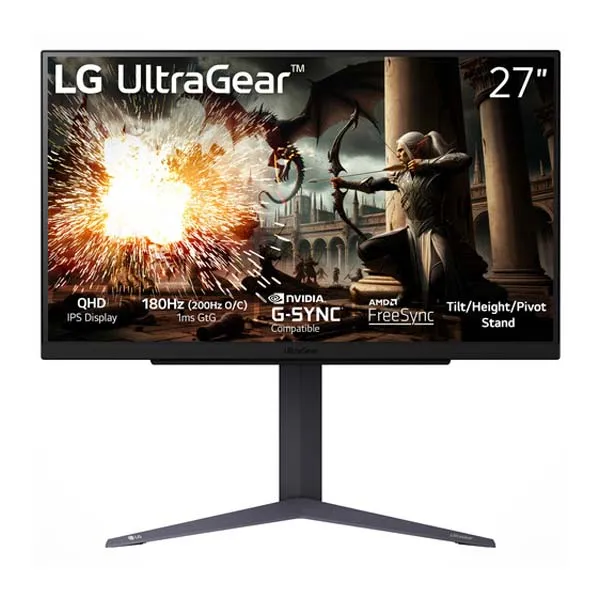 LG 27GS75Q-B Ultragear QHD (2560×1440) Gaming Monitor (Black)