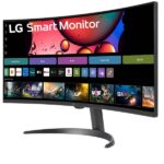 LG 34SR60QC 34″ WQHD (3440×1440) Curved (1800R) UltraWide 21:9 Smart Monitor (Black) - Image 4